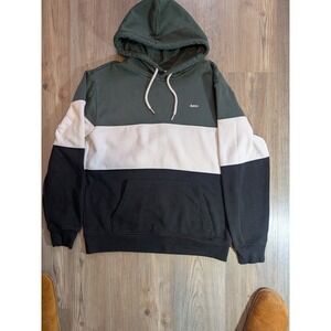 Men's Aeropostale Green White And Black Hoodie Size Large Pull Over